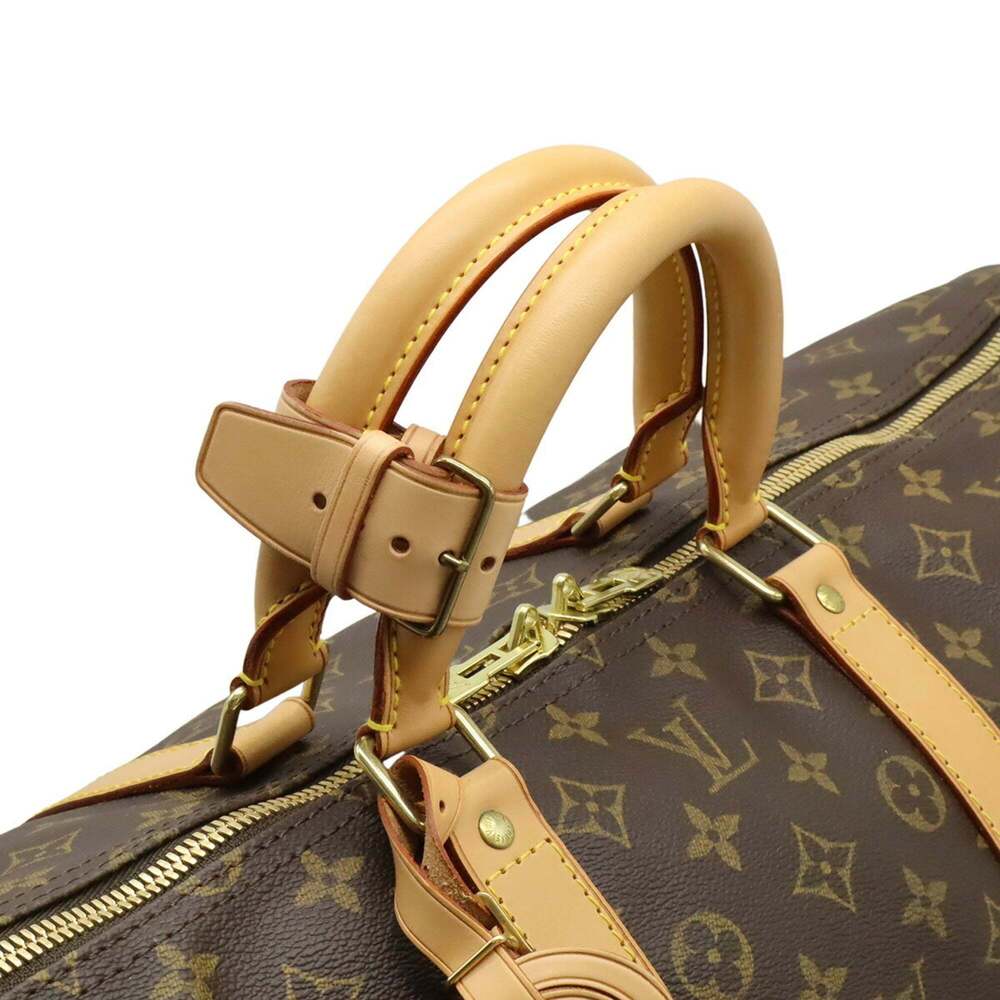 LOUIS VUITTON Authentic Brown Monogram Keepall 55 Boston Bag - Picture 5 of 10